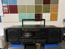JVC PC-90 Boombox Ghettoblaster abnehmbare Boxen / Radio Cassette /bitte Lesen