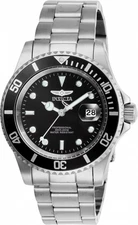 Invicta Men's Pro Diver Quartz Black Dial Stainless Steel Watch 26970