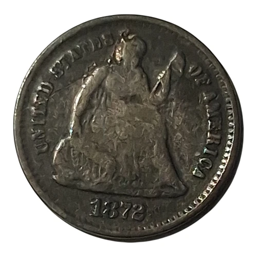 1872-S Seated Liberty Half Dime – San Francisco Silver Coin