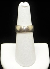 Sterling Silver Simple Smooth Band Ring SZ 6.5 FMF083