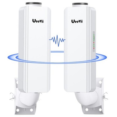 5KM 5.8G 1200Mbps WiFi Extender Wireless WLAN Bridge Point to Point Outdoor CPE
