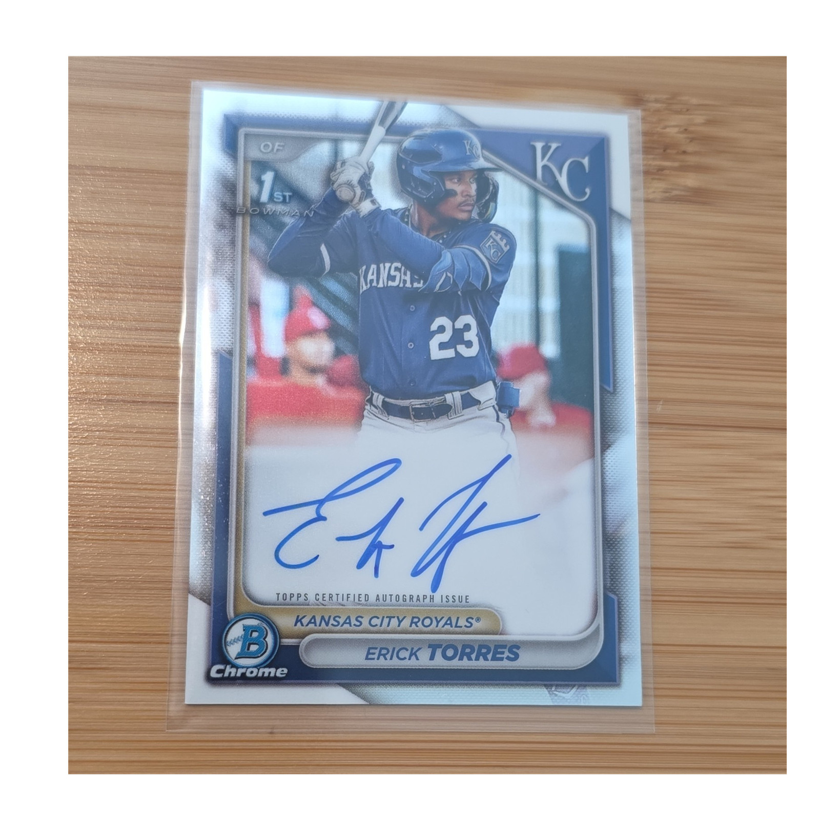 Topps 2024 Bowman Erick Torres Chrome Autograph 1st Bowman Royals #CPA-ET