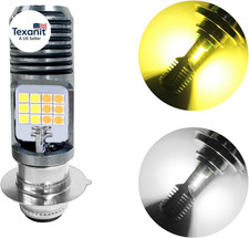 9-16V H4 LED Motorcycle Headlight Bulbs, Super Bright 3030 Chips Bulb Halogen La