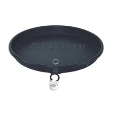 Eastman 60091 Black Highly Durable Plastic Water Heater Pan 22 x 24 Dia. in.
