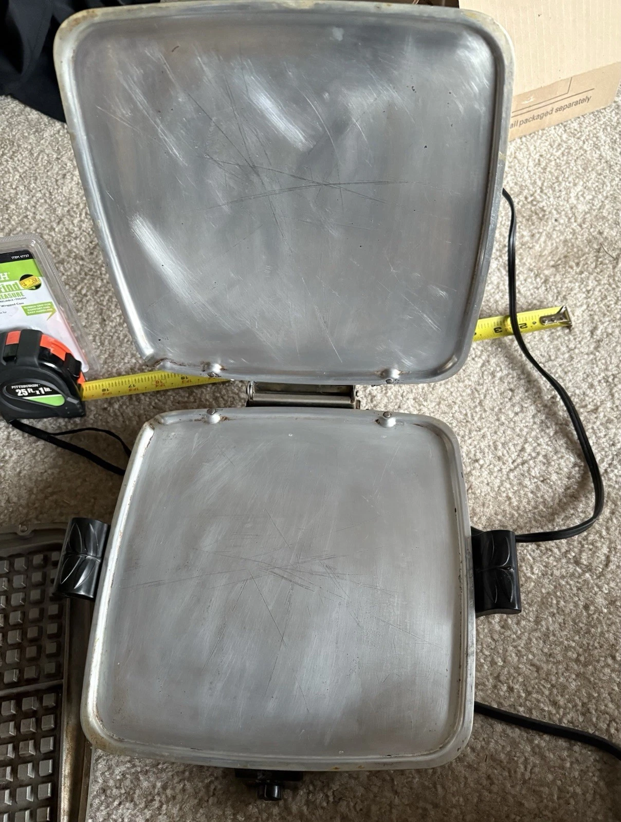 Vintage Westinghouse Waffle Iron With Sandwich Press 1200 Watt