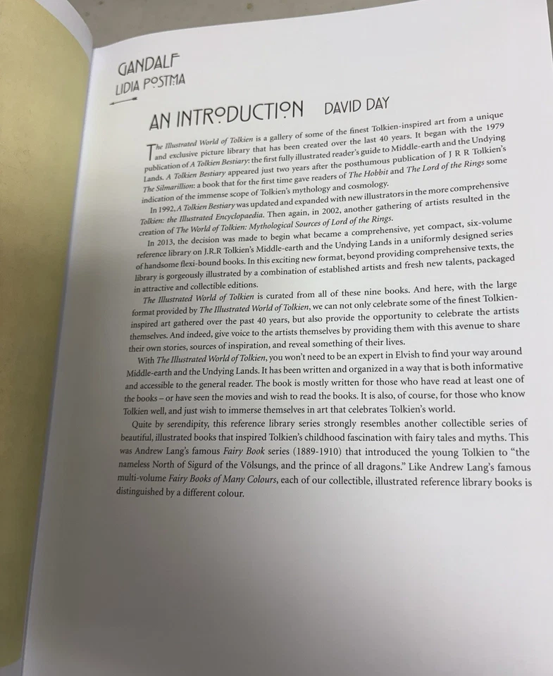 The Illustrated World of Tolkien by David Day NEW Foto 4 de 4