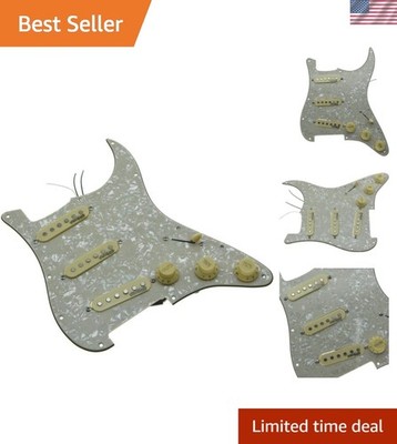 Aged Pearl Loaded Electric Guitar Pickguard Prewired Pickguard with Wilkinson...