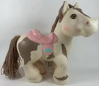 VTG 1992 Cabbage Patch Kids Crimp N Curl Pony Horse 12"  Brown Eyes