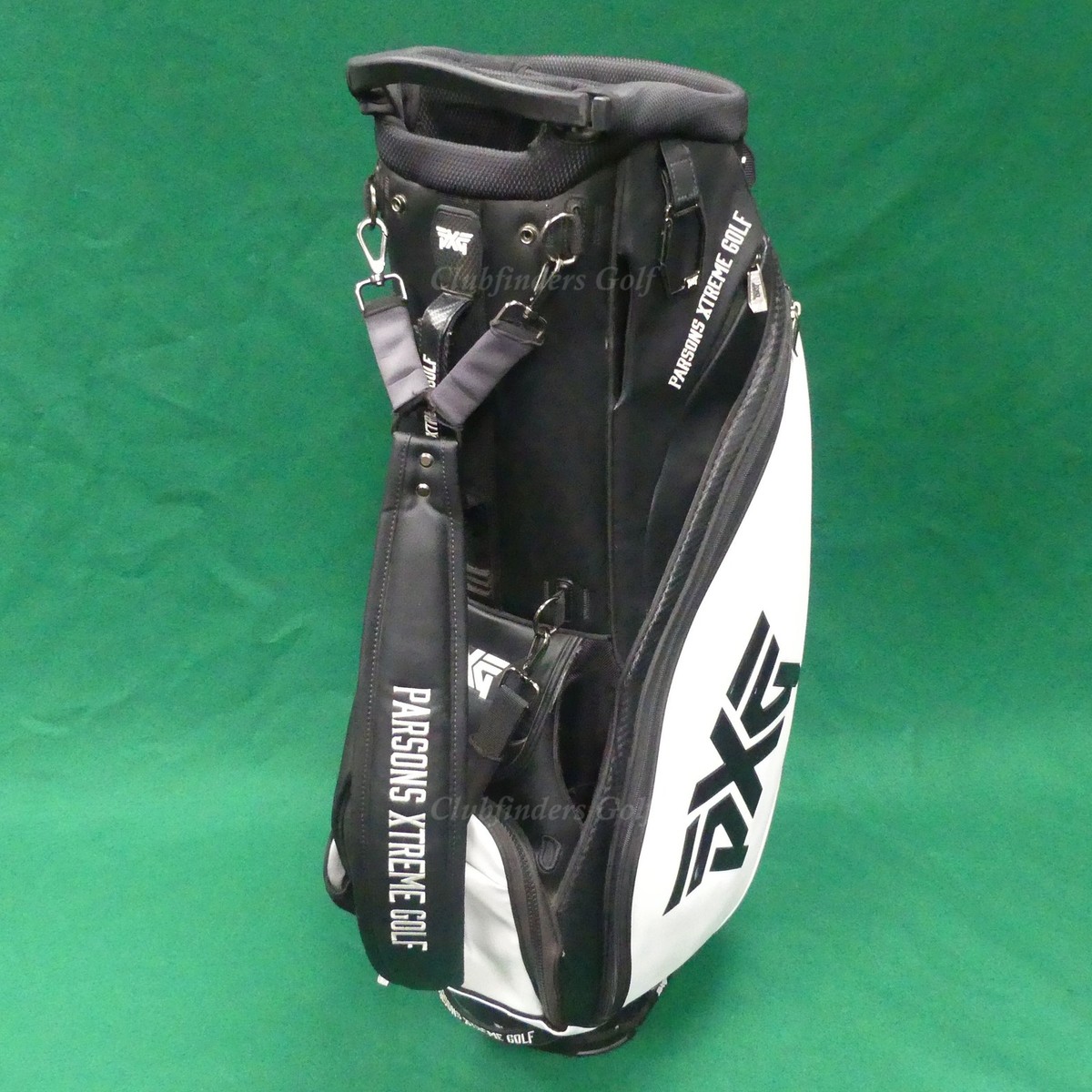 PXG Hybrid Black / White 6-Way Golf Stand Bag w/ Raincover | eBay