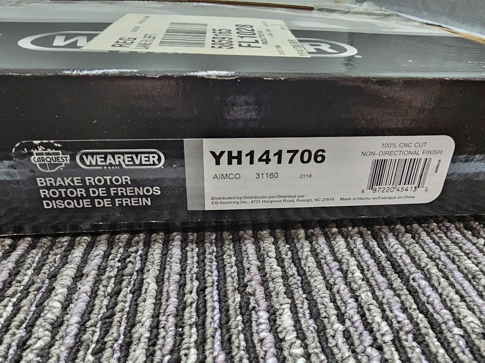 (CANTIDAD 2) Rotor de disco de freno de repuesto para modelo MPV Mazda 2004-2006 YH141706 Foto 4 de 4