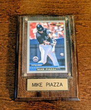 Mike Piazza Baseball Card Plaque New York Mets Los Angeles Dodgers MLB HOF