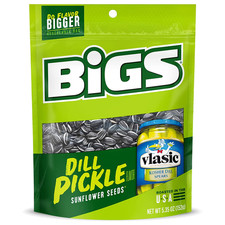 BIGS Sunflower Seeds, Vlasic Dill Pickle Flavor, 5.35 Oz. Pack of 12
