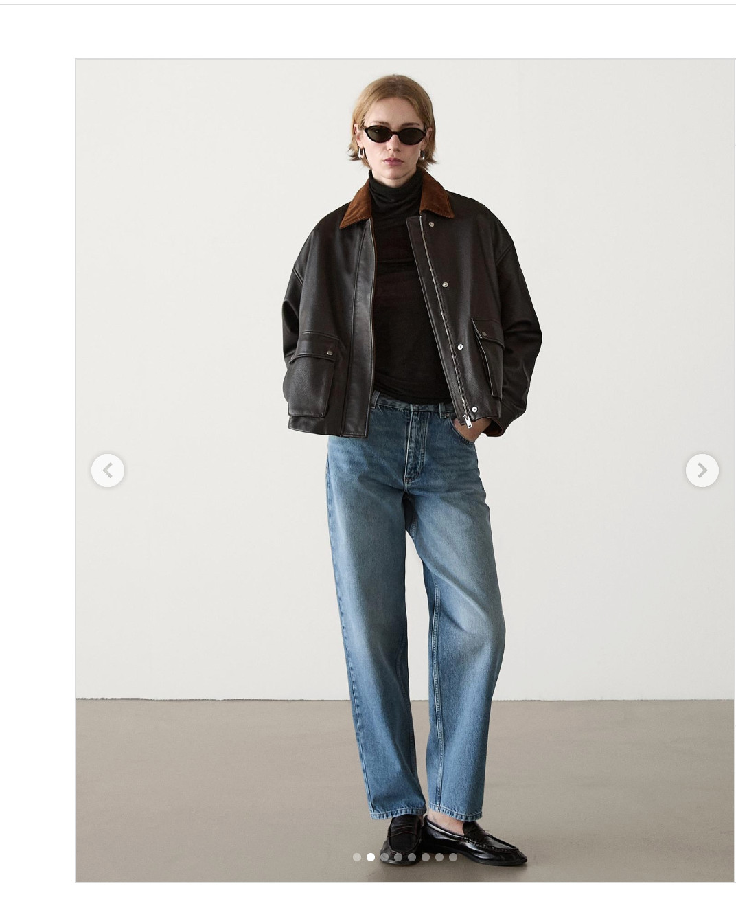 Massimo Dutti Womens Leather Jacket Coat Size XS Dark Brown 4707/817 NWT thumbnail 2