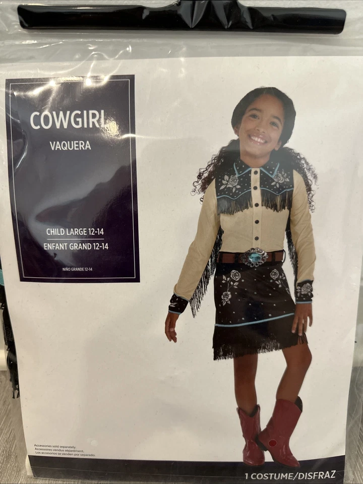 Disfraz Vaquera Vaquera Niño Talla Grande 12-14 Disfraz Halloween Niñas Foto 2 de 4