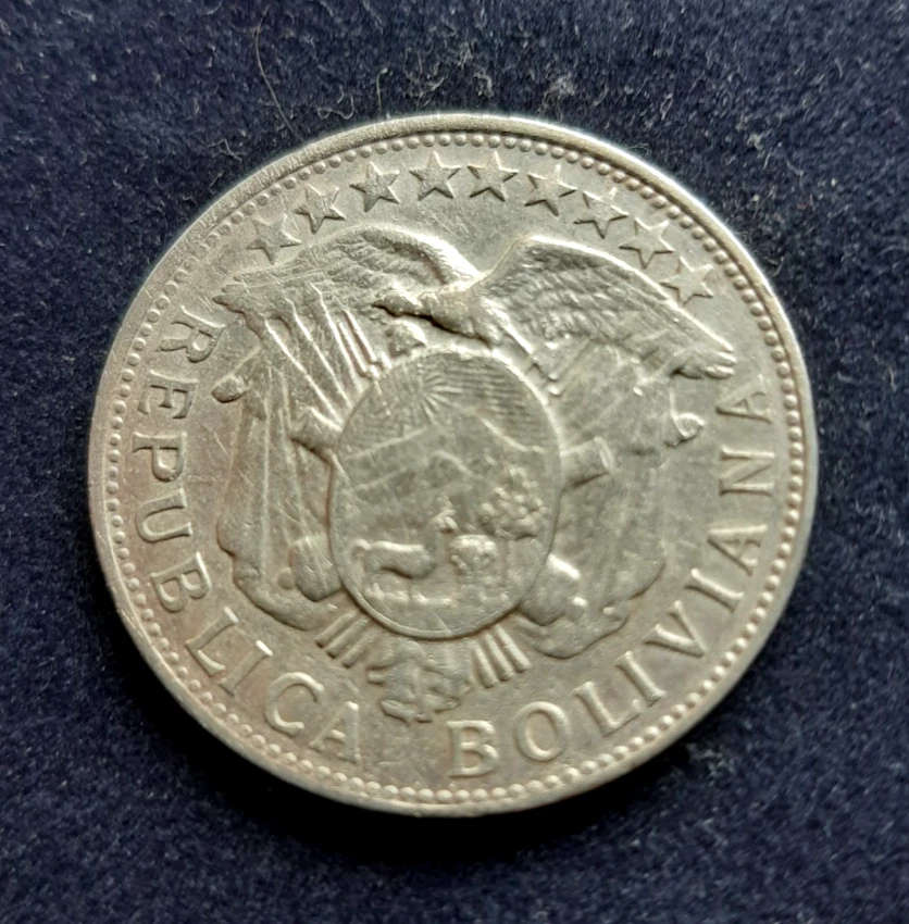 W0RLD COINS - Bolivia Silver 50 Centavos 1902 mm Km-175.1 Great Condition - Image 2 of 2
