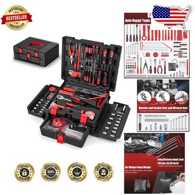 Comprehensive 132-Piece Automotive Tool Kit | Portable Drawer Storage