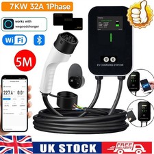 32A 7KW EV Charger Type 2 Electric Car Charging Station Card/APP Control