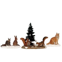 Woodland Animals, Set Of 4 - Lemax Cod 12516