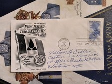 WWII Ace Capt WILLIAM M. COLLINS VF-8 USS Bunker Hill Signed FDC X- Scarce!!!