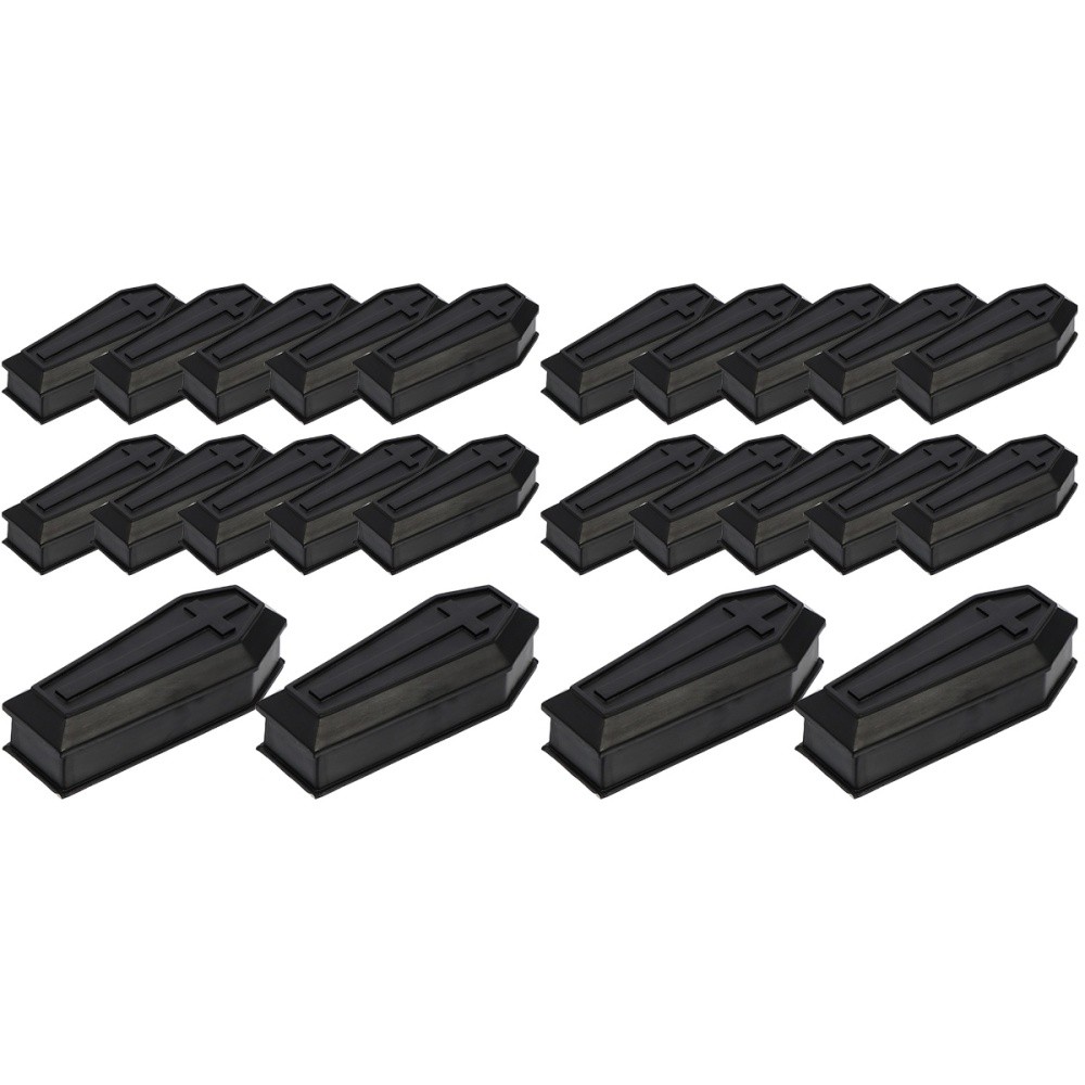 2 PCS Coffin Model Food Box with Lid Figurine Child Mini Coffins