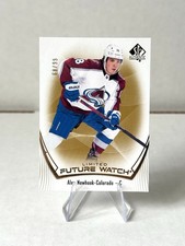 2021-22 SP Authentic Hockey Alex Newhook Avalanche Limited Future Watch Gold /99