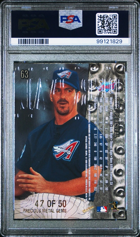 TROY PERCIVAL 1999 Metal Universe драгоценные металлы драгоценные камни PMG 47/50 PSA 5 (Pop 3) - Изображение 2 из 3