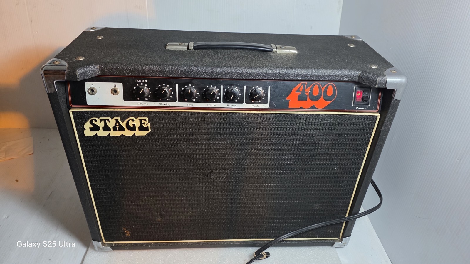Vint. Univox Stage 400 Amp 1970s Solid State  Electric Guitar Tested Great Cond.