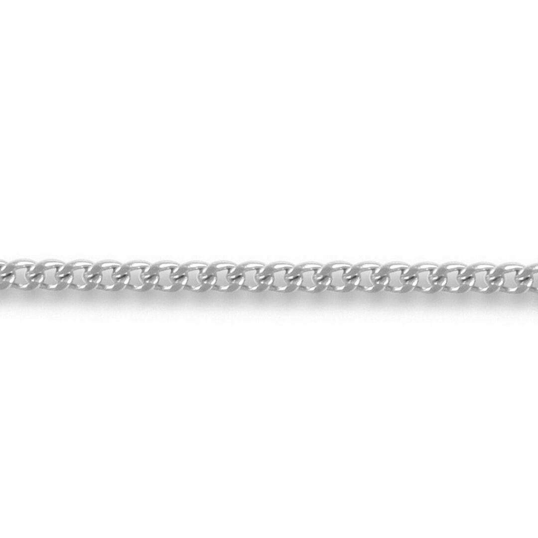 18ct White Gold Jewelco London Curb 1.5mm Pendant Chain Necklace