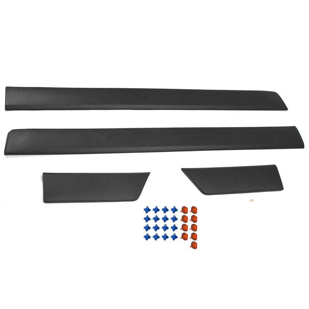 Fit Toyota 2007-2014 FJ Cruiser Set of 4 Outside Driver &Passenger Door Molding