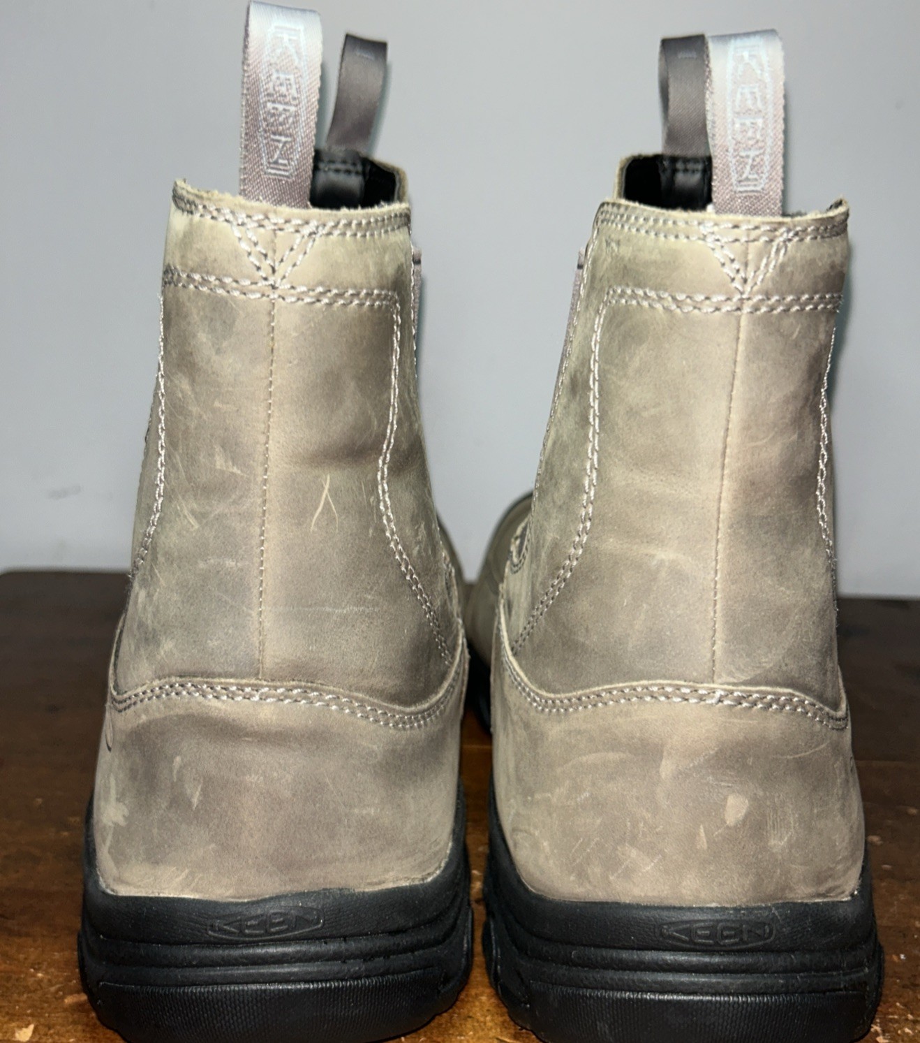 Keen Anchorage III Stivali Impermeabili Isolati Uomo Taglia 17 Grigio Pull On 1024822