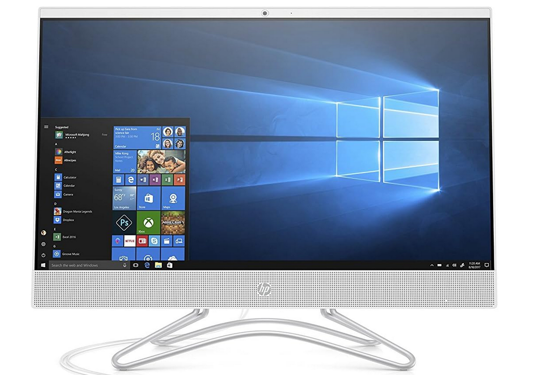 All In one HP TPC-Q048 24 inch FHD AMD A9-9425 8GB Ram 1TB HDD Win