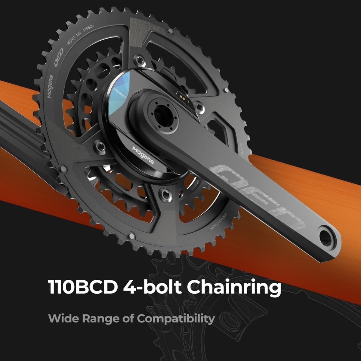 Magene QED Lightweight Split Chainring Suitable PES-P505/P515