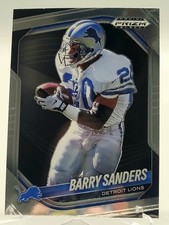 2025 PRIZM BLACK BARRY SANDERS FOOTBALL CARD LIONS NFL 55 panini