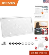 Silicone License Plate Frame Covers - Weather-proof Scratch-resistant Silicone License Plate Frame Covers - Weather-proof Scratch-resistant