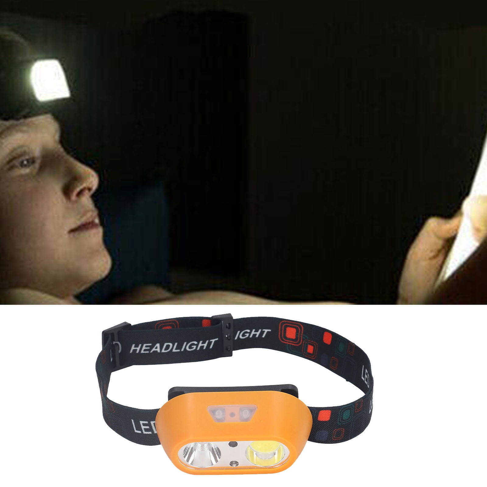 USB Rechargeable LED Headlamp 300lm High Bright 6 Modes Headlight For Car Repair