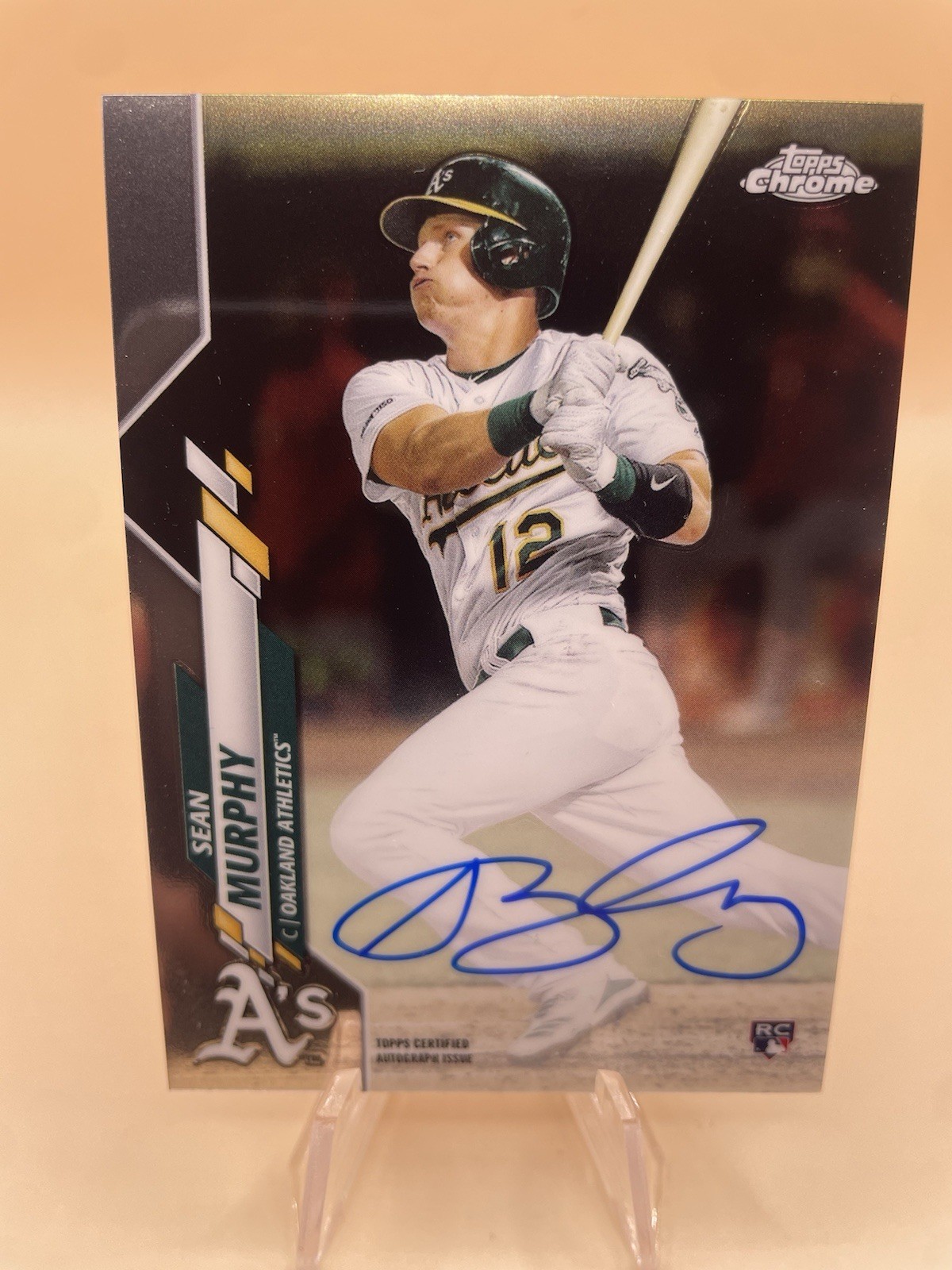 Sean Murphy 2020 Topps Chrome - Rookie Autographs Sean Murphy #RA-SM Braves