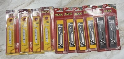 Lot Of OLFA ~ HB-20B ~ Snap-Off Utility Blade 25mm ~ 110 Blades New Deal!   