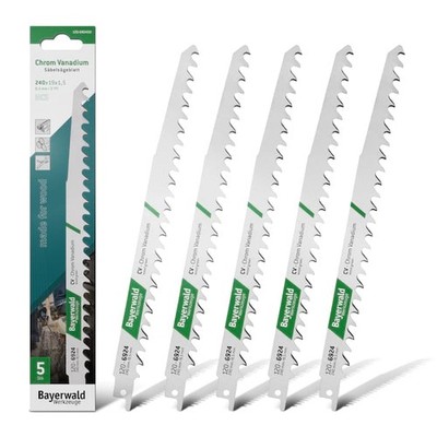 5x Bayerwald Werkzeuge Säbelsägeblatt Länge 230 mm