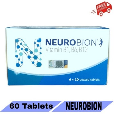 Neurobion 60's Vitamin B1, B6, B12 Relief Numbness & Tingling FREE SHIPPING