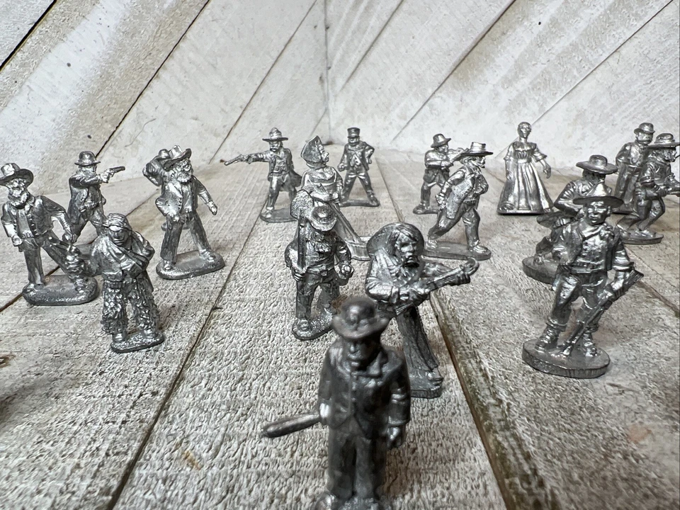 Old Glory Old West Wagon Train Settlers + Fundición Old West Lote 22 Metal Western Foto 3 de 4