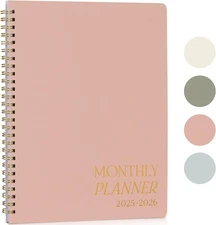 Beautiful 2025-2026 Monthly Planner and Calendar Book - To Do List Notebook That