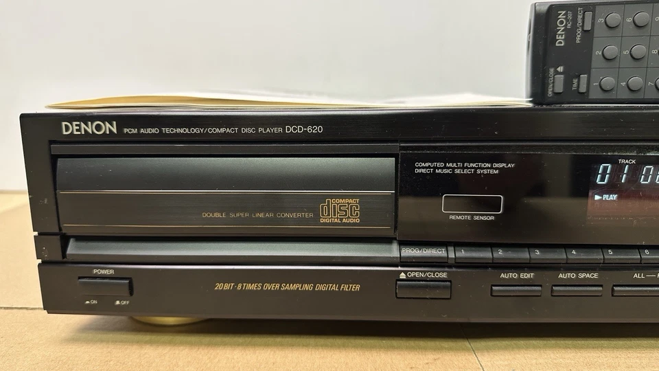 Denon DCD-620 Audiophile Single CD Player 20Bit 8x Oversampling W/ Remote Tested - Image 3 of 4