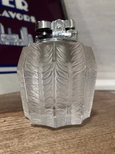 Vintage Frosted Glass Table Lighter – Made in Japan – Mid-Century Style