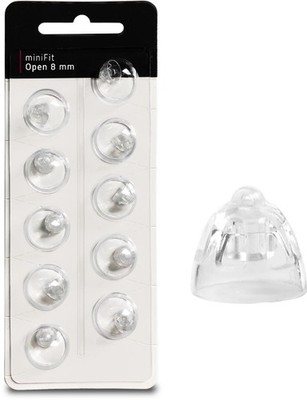 2x EWANTO miniFit  10er Blister 8 mm Open wie Oticon Domes Kuppeln Schirmchen