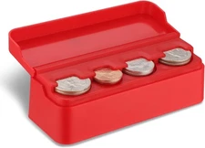 SINGARO Coin Holder for Car, Coin Change Organizer Compatible with Coins of Diff