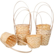  8 Pcs Basket Woven Fruit Picking for Flower Arrangement Floral Baskets Flowers