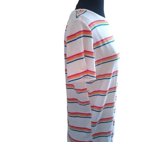 PINK Victoria's Secret Striped Ring Tee Shirt, Size Medium - Picture 4 of 6