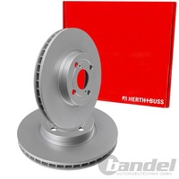 2X Herth+Buss Bremsscheiben 275Mm InnenbelÜFtet Vorne Passend FÜR Toyota Corolla