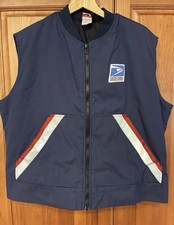 VTG USPS Postal Insulated Vest USA Made Mens Size Large