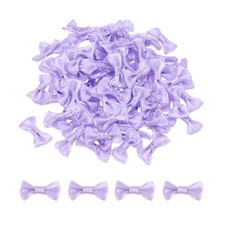 120X hellviolette Fliegen 1,2" x 0,6" Schleifen zum Basteln von Satinschleifen